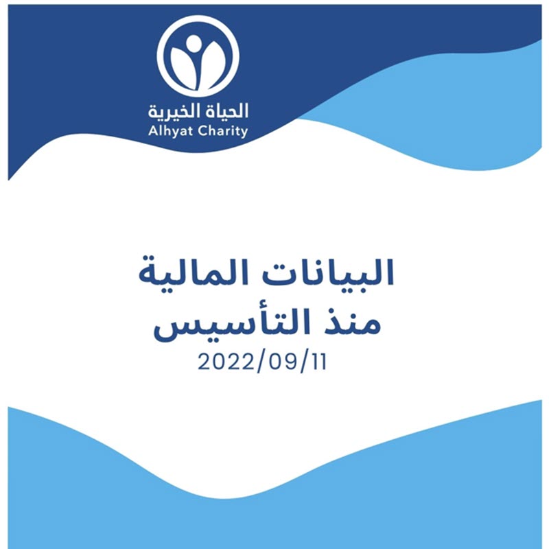 البيانات المالية  منذ التأسيس